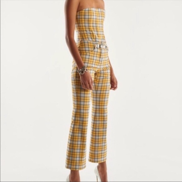 miaou Pants - Miaou yellow plaid pants